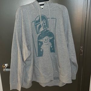 Torrid size 5 Star Wars Sweatshirt. The mandalorian grey